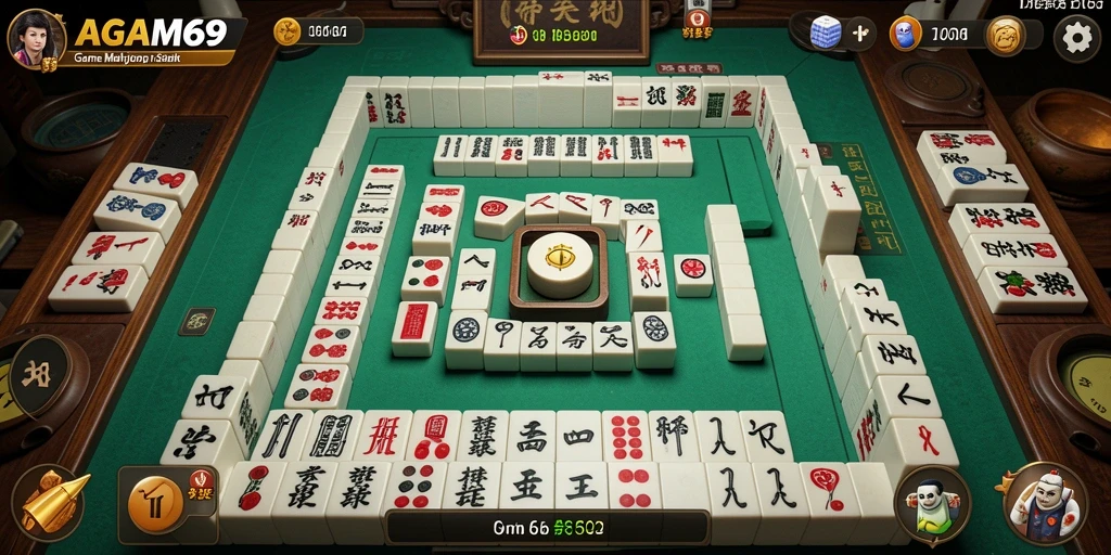 Tampilan permainan AGAM69 dengan berbagai level Mahjong yang menantang.