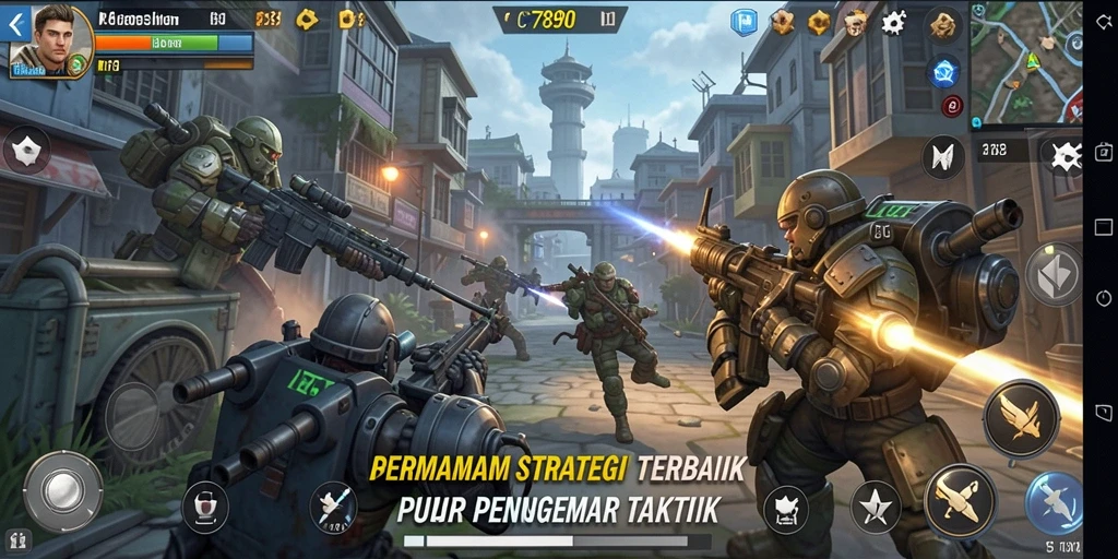 Tampilan gameplay C7890 yang menegangkan dan strategis.