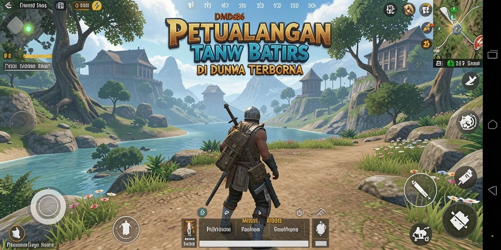 Tampilan penuh aksi dari DMD686 dalam dunia terbuka yang indah.