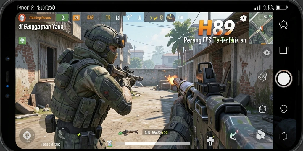 Tampilan gameplay H89 yang seru dan mendebarkan saat pertempuran berlangsung.