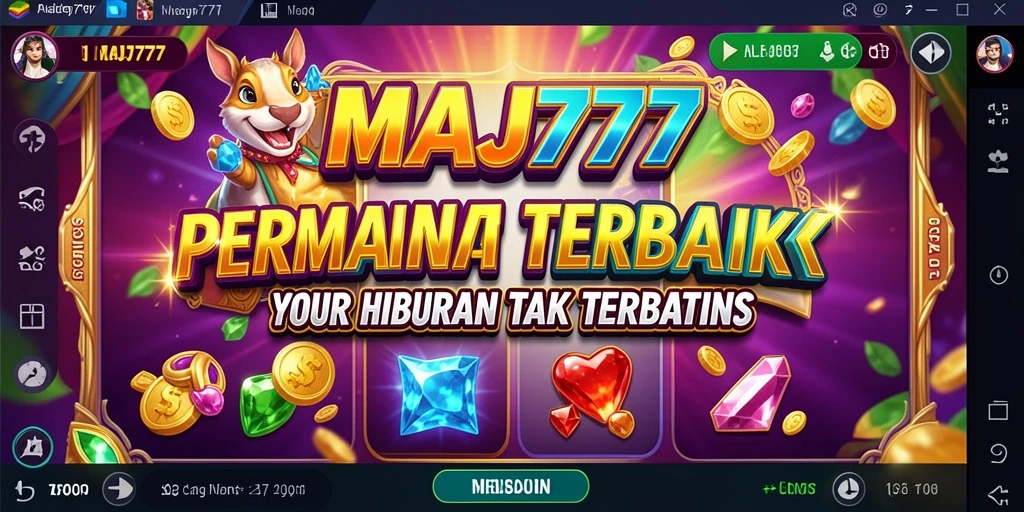 Tampilan gameplay Slot MAJ777 yang menakjubkan dan penuh warna.