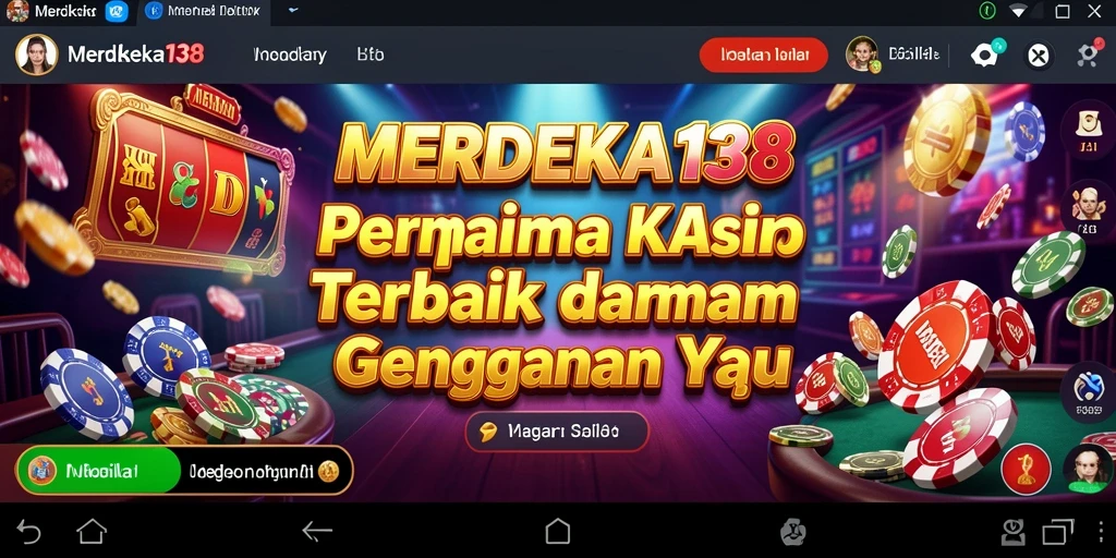 Tangkapan layar gameplay MERDEKA138 yang menunjukkan suasana kasino nyata.