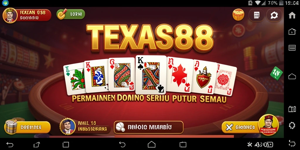 Tampilan permainan Domino yang menarik dan interaktif.