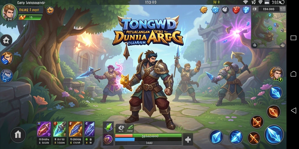 Tampilan aksi seru dalam game ARPG TONGWD.